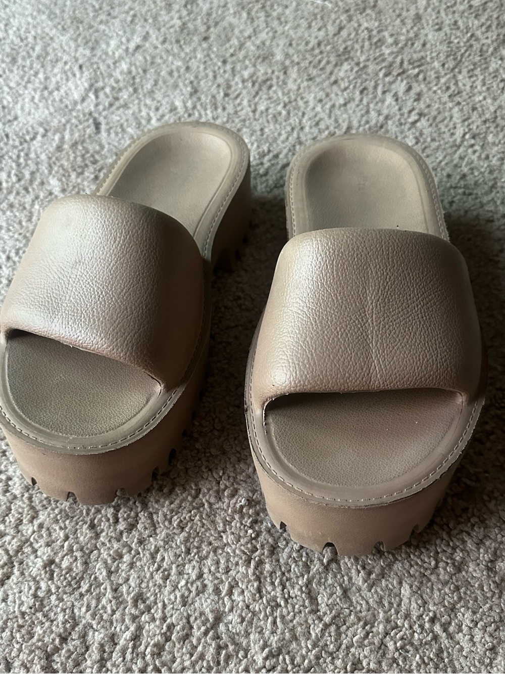 Jeffrey Campbell Lug Sole Slide Sandals 8
